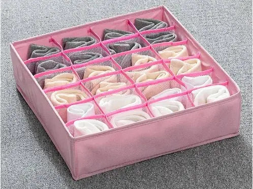 11 Compartment Home Collapsible Underwear Storage Box Nylon Organizing Dormitory Storage Bra Organizing Breathable Mesh Bag - HONORABLE VETERANS SOLUTIONS