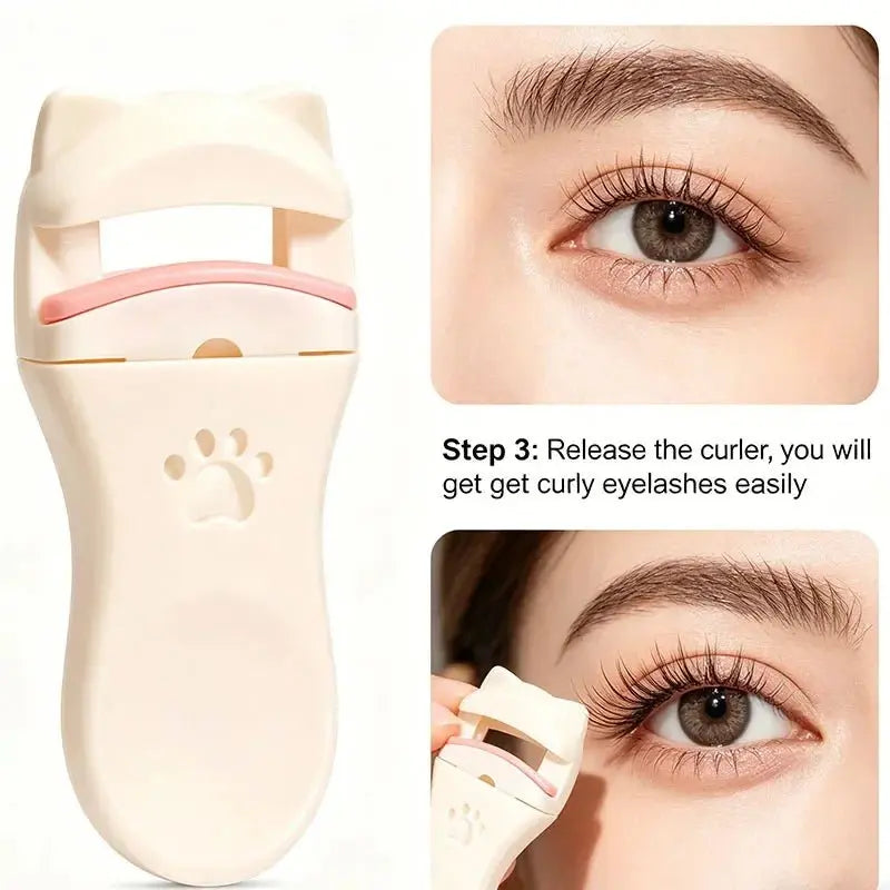 1/2/5pcs Cat Ear Eyelash Curler, Gentle Curling Lash Tool, No Hurt to Eyelids, Beginner-Friendly, Lightweight - HONORABLE VETERANS SOLUTIONS
