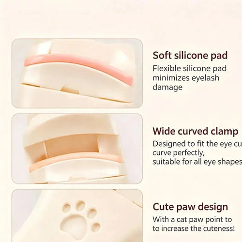 1/2/5pcs Cat Ear Eyelash Curler, Gentle Curling Lash Tool, No Hurt to Eyelids, Beginner-Friendly, Lightweight - HONORABLE VETERANS SOLUTIONS