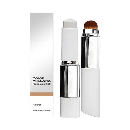 2-in-1 Color-Changing Foundation Stick Liquid Lightweight Moisturizing Brightening Foundation Color Changing For All Skin Types - HONORABLE VETERANS SOLUTIONS