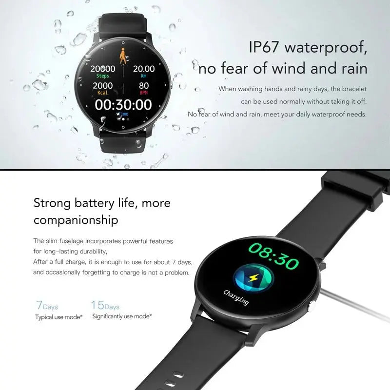2025 New Bluetooth Call Smart Watch Ultra Light Men's Sports Fitness Waterproof Watch Heart Rate Monitor Full Touch Screen Watch - HONORABLE VETERANS SOLUTIONS