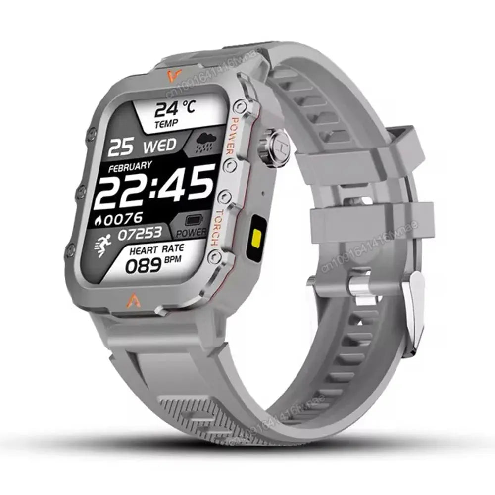 2025 New Rugged Military GPS Smart Watch Men Bluetooth Call Health Monitoring AI Voice Sport Waterproof Smartwatches For Android - HONORABLE VETERANS SOLUTIONS
