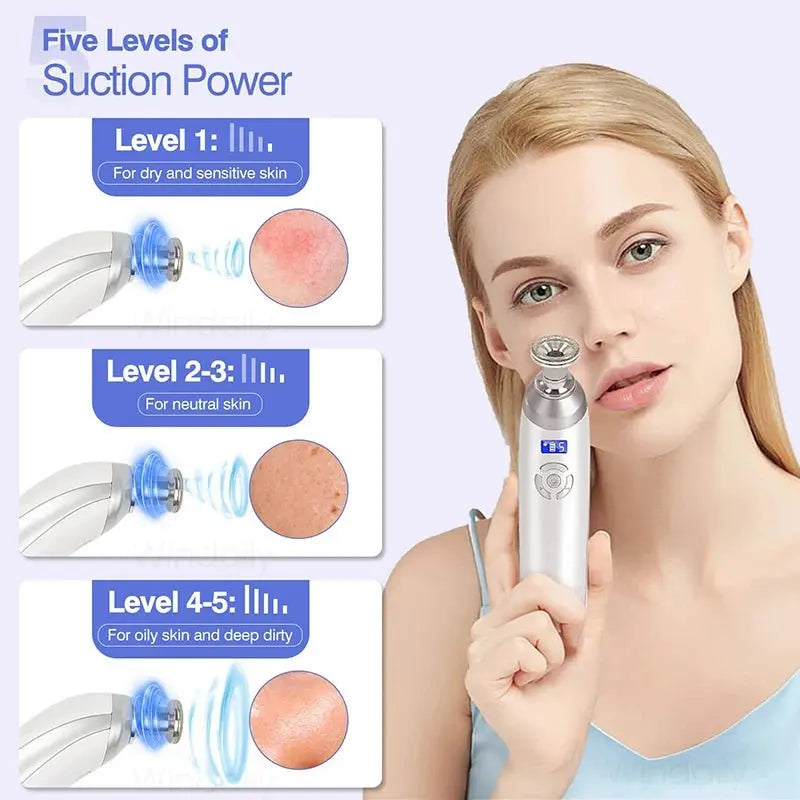 2025 Wireless Diamond Microdermabrasion Machine Blackhead Remover Vacuum Pore Cleaner Facial Skin Care Tool Face Beauty Device - HONORABLE VETERANS SOLUTIONS