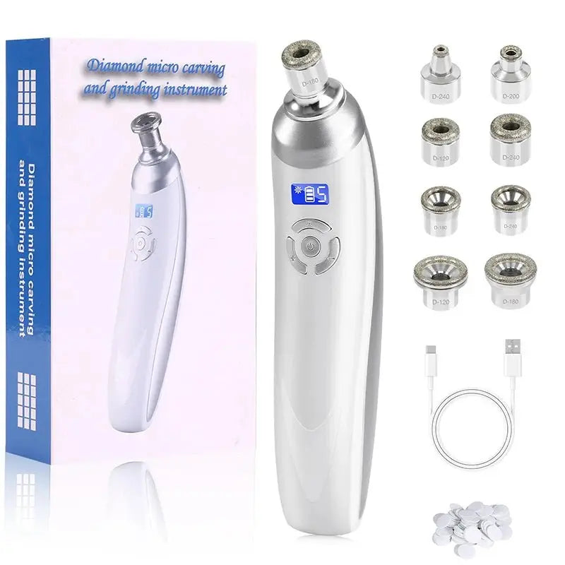 2025 Wireless Diamond Microdermabrasion Machine Blackhead Remover Vacuum Pore Cleaner Facial Skin Care Tool Face Beauty Device - HONORABLE VETERANS SOLUTIONS