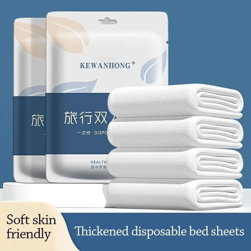 3 / 4-Piece Disposable Bed Sheet Dirty Proof Bedding Set Duvet Cover Pillowcase Thickened Non-Woven Isolation Sheets Travel - HONORABLE VETERANS SOLUTIONS