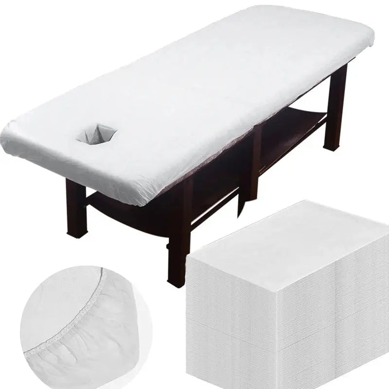 30 Pieces Disposable Bed Sheet Wholesale Beauty Salon Special Travel Breathable Non-Woven Fabric Hole Disposable Hotel Bed Cover - HONORABLE VETERANS SOLUTIONS