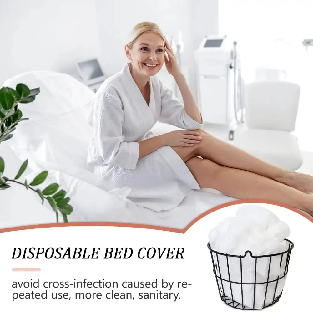 30 Pieces Disposable Bed Sheet Wholesale Beauty Salon Special Travel Breathable Non-Woven Fabric Hole Disposable Hotel Bed Cover - HONORABLE VETERANS SOLUTIONS