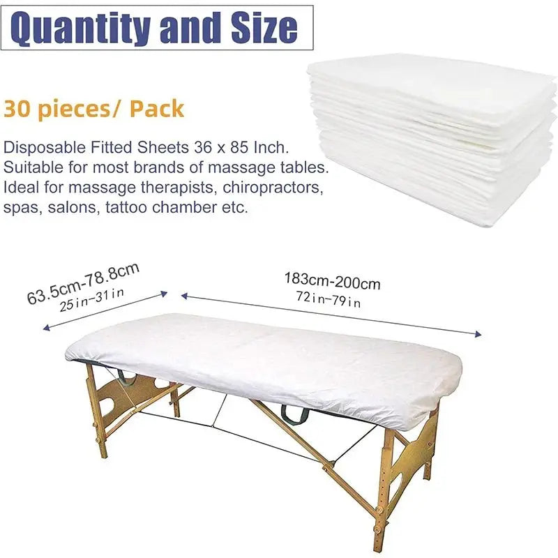 30 Pieces Disposable Bed Sheet Wholesale Beauty Salon Special Travel Breathable Non-Woven Fabric Hole Disposable Hotel Bed Cover - HONORABLE VETERANS SOLUTIONS