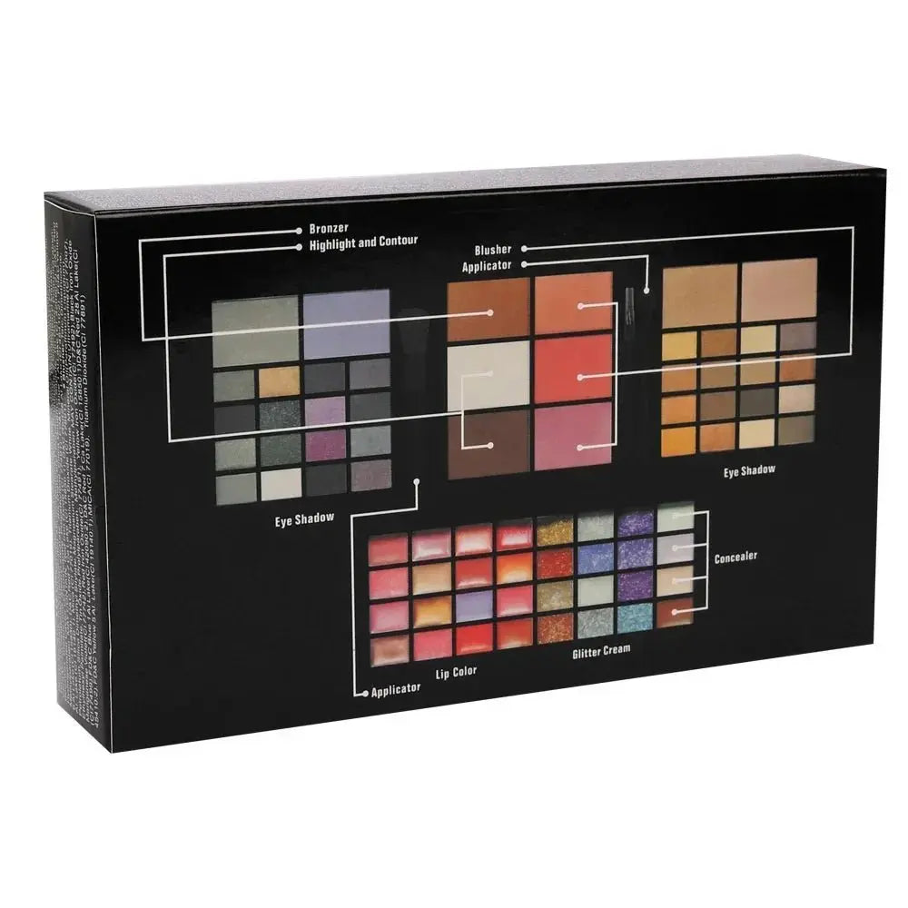 74 Colors Eyeshadow Lip Gloss Pearlescent Matte Concealer Flash Lipstick Women Cosmetics Professional Gift Box Christmas Makeup - HONORABLE VETERANS SOLUTIONS