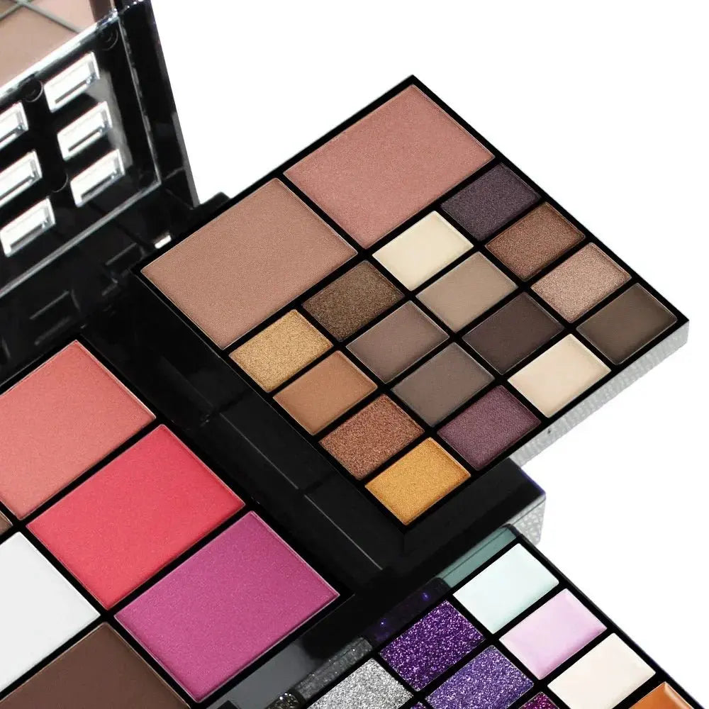 74 Colors Eyeshadow Lip Gloss Pearlescent Matte Concealer Flash Lipstick Women Cosmetics Professional Gift Box Christmas Makeup - HONORABLE VETERANS SOLUTIONS