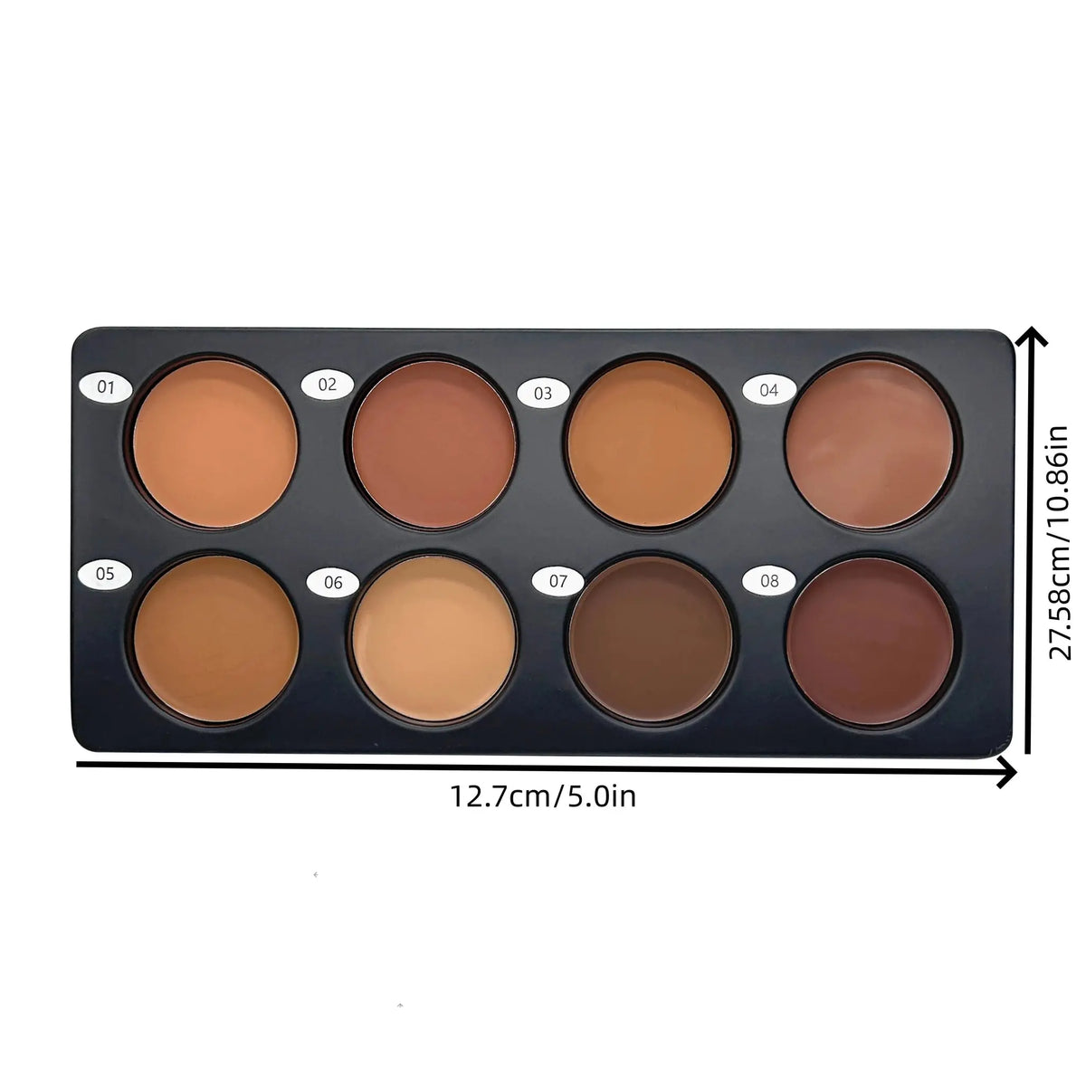 8 Color Cream Contour Palette Makeup, Long Lasting Full Coverage Concealer for Black Women, Contouring Foundation, Sculpt & High - HONORABLE VETERANS SOLUTIONS
