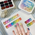 9-Color Solid Gradient High-Saturation Blush Nail Polish, French Manicure Gel, Suitable for Nail Technicians and Beginners. - HONORABLE VETERANS SOLUTIONS