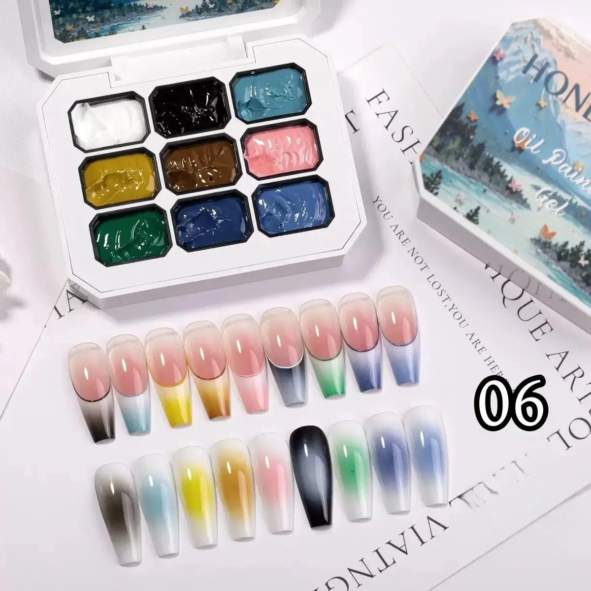 9-Color Solid Nail Polish, Pink, Macaron Painting Gel, High Saturation Popular Solid Nail Polish, Used for Nail Art - HONORABLE VETERANS SOLUTIONS