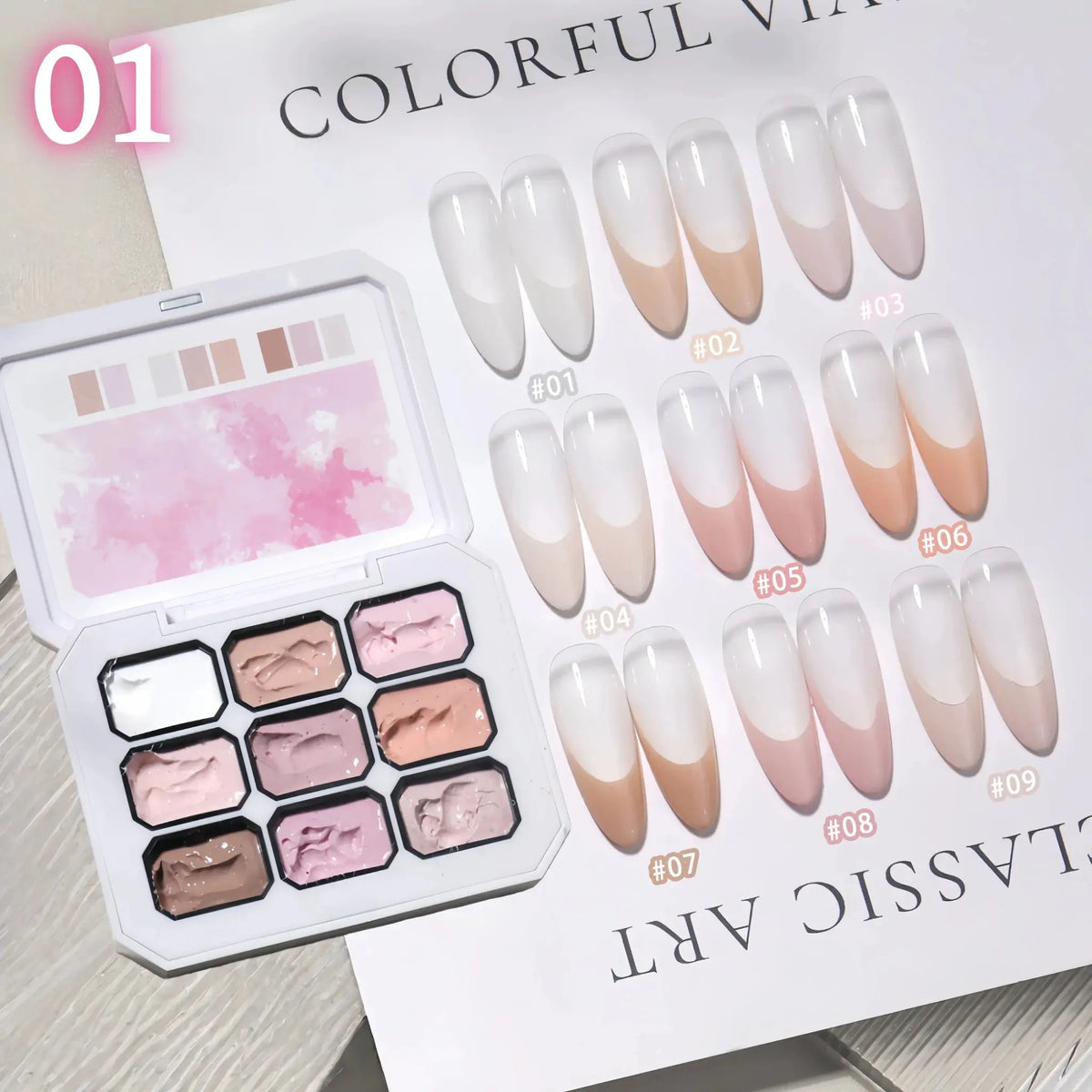 9-Color Solid Nail Polish, Pink, Macaron Painting Gel, High Saturation Popular Solid Nail Polish, Used for Nail Art - HONORABLE VETERANS SOLUTIONS