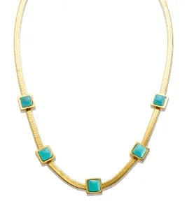Square Pendants Delicate Stainless Steel Chain Pendant Necklace For Women Necklace