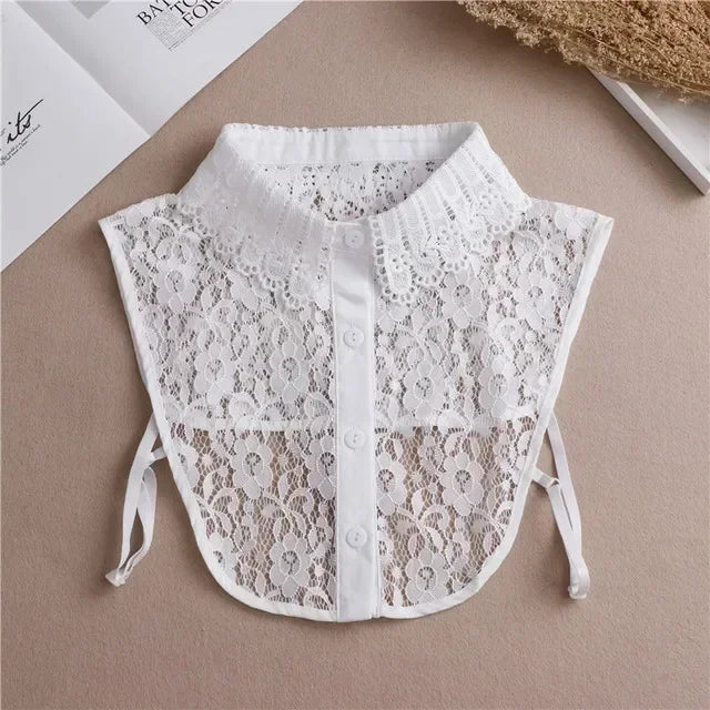 Detachable Lace False Collar for Women – Vintage Style