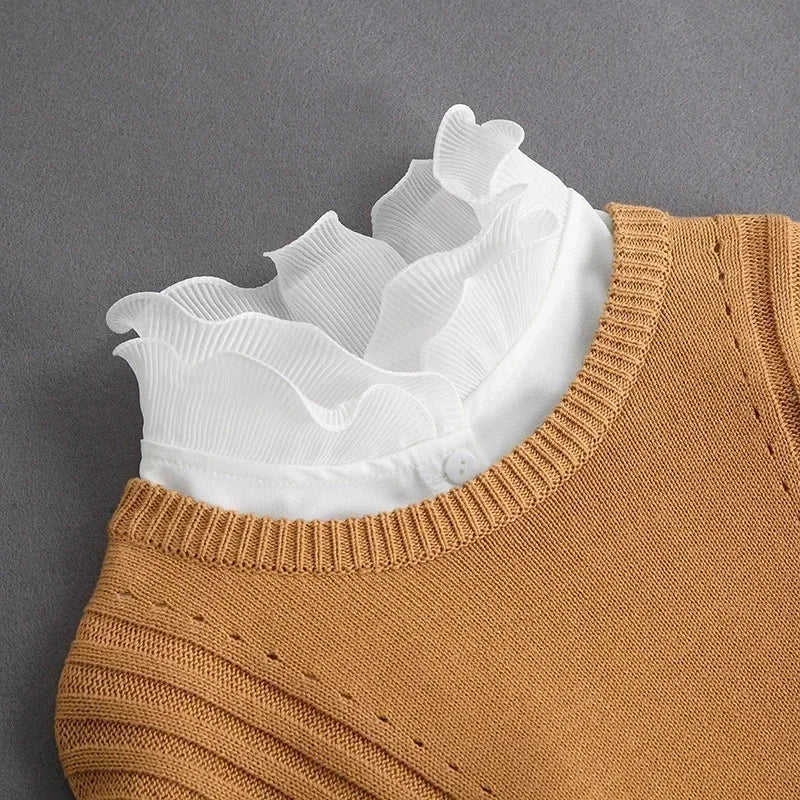 Detachable Lace False Collar for Women – Vintage Style