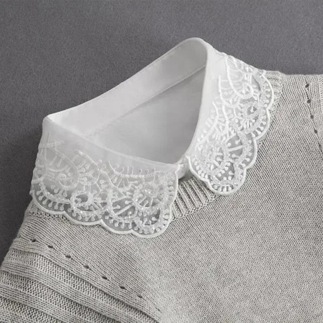 Detachable Lace False Collar for Women – Vintage Style