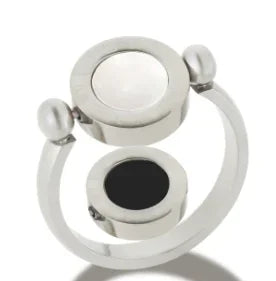 Stainless Steel Ring for Women Inlaid Zircon Rings Waterproof Romantic Fashion Jewelry