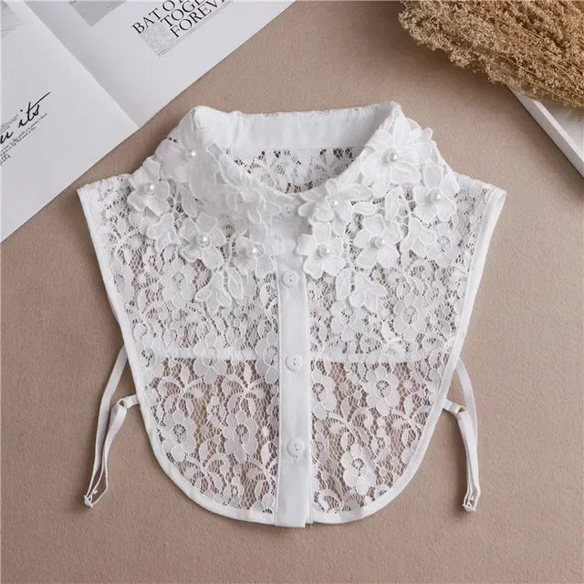 Detachable Lace False Collar for Women – Vintage Style