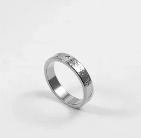 Zircon Inlay Ring – Waterproof Stainless Steel