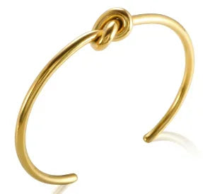 Crystal Triple-Stone Stainless Steel Bangle