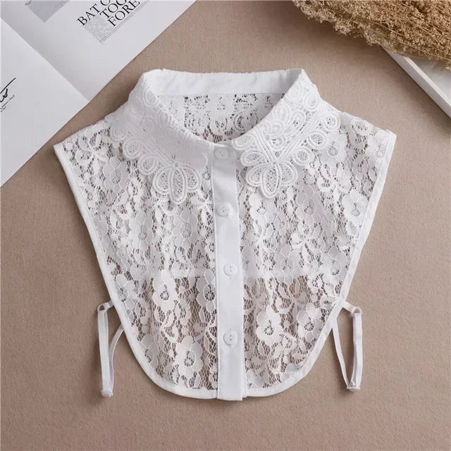 Detachable Lace False Collar for Women – Vintage Style
