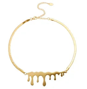 Square Pendants Delicate Stainless Steel Chain Pendant Necklace For Women Necklace