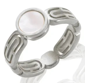 Stainless Steel Ring for Women Inlaid Zircon Rings Waterproof Romantic Fashion Jewelry
