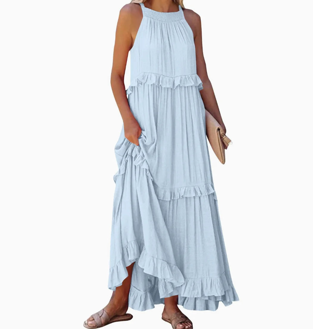 Lotus Leaf Hem Dress for Women