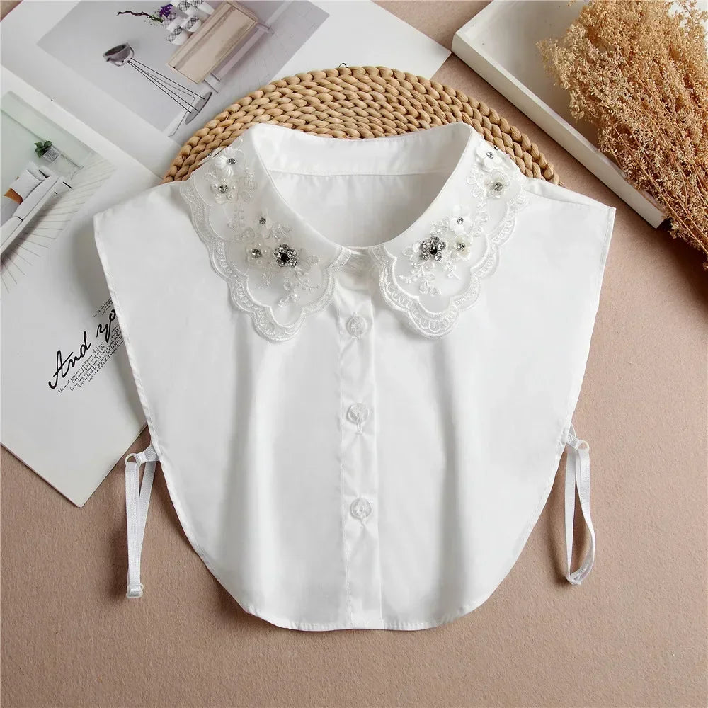Detachable Lace False Collar for Women – Vintage Style