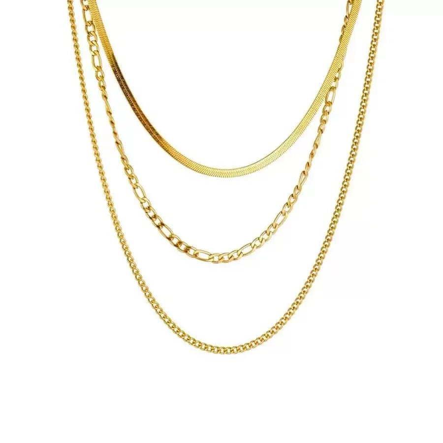 Stainless Steel Heart-shaped Pendant Necklace Metal Waterproof Jewelry For Women
