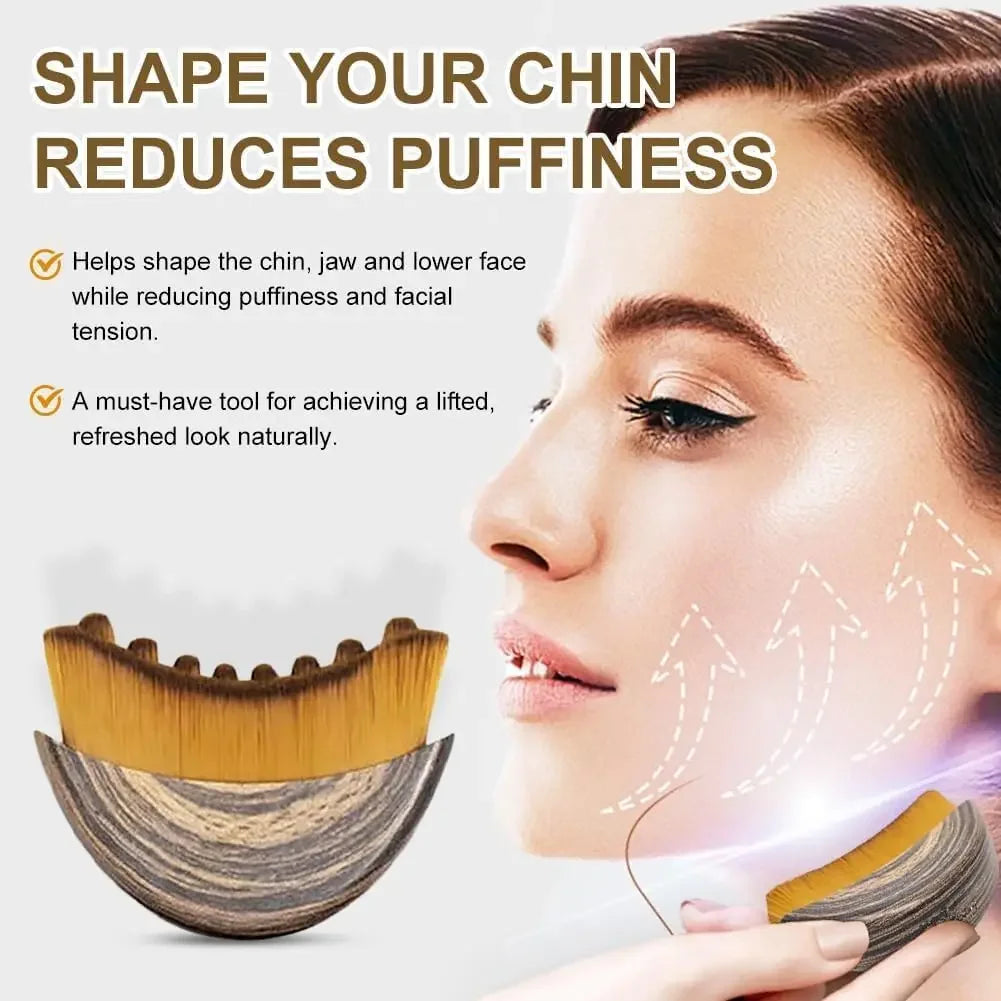 Lymphatic Face Sculpting Brush – Jawline & Chin Massager