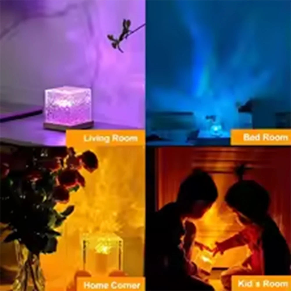 RGB Ocean Wave Night Light Projector – 16 Colors