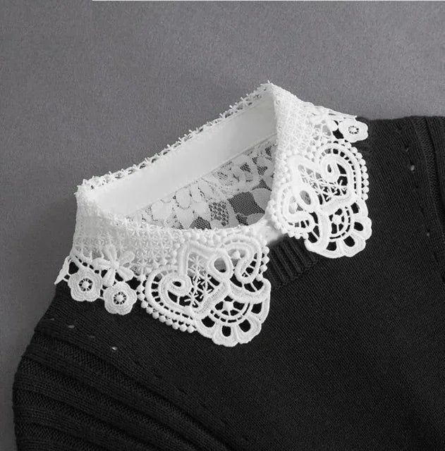 Detachable Lace False Collar for Women – Vintage Style