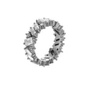 Zircon Inlay Ring – Waterproof Stainless Steel