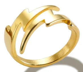 Zircon Inlay Ring – Waterproof Stainless Steel