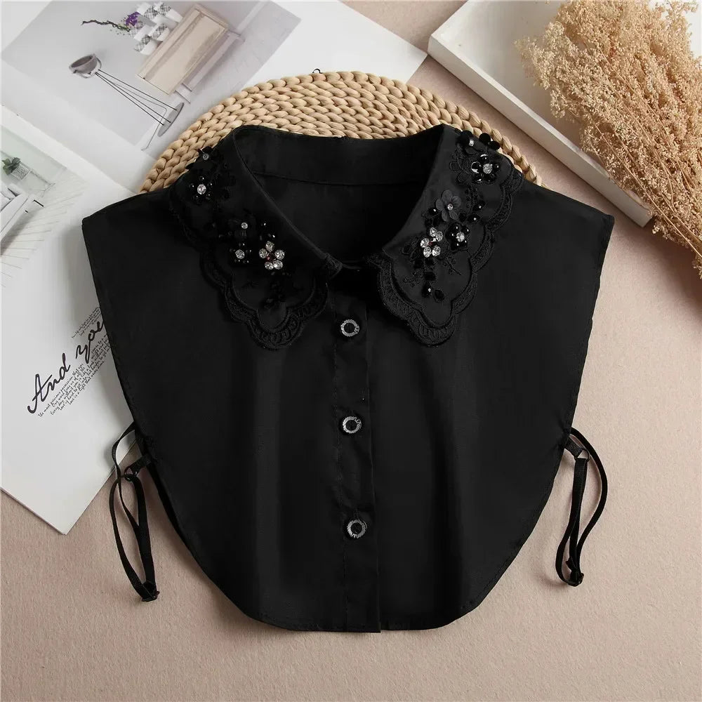 Detachable Lace False Collar for Women – Vintage Style