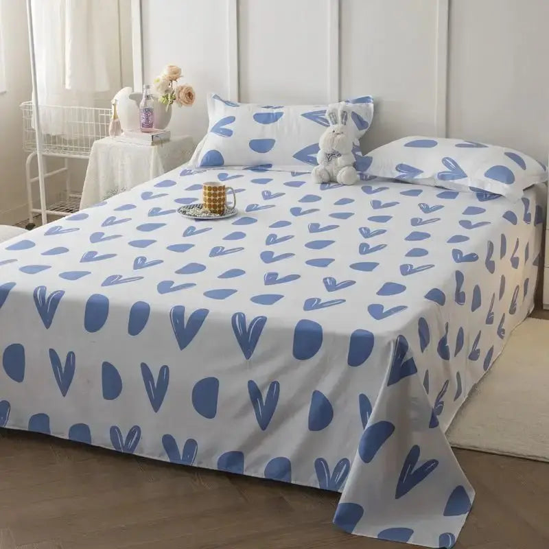 Bed Sheets Plaid Non-slip Comfortable Washed Twin Queen Full Size Nordic Style Universal Bedspread Simple Durable Antibacterial - HONORABLE VETERANS SOLUTIONS