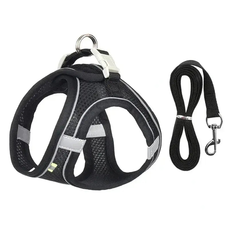 Cats Dog Accessories Small Dog Collar Safety Vest Pet Chest Rope Dogs Cover Breathable Adjustable Harnesses Supplies Products - HONORABLE VETERANS SOLUTIONS
