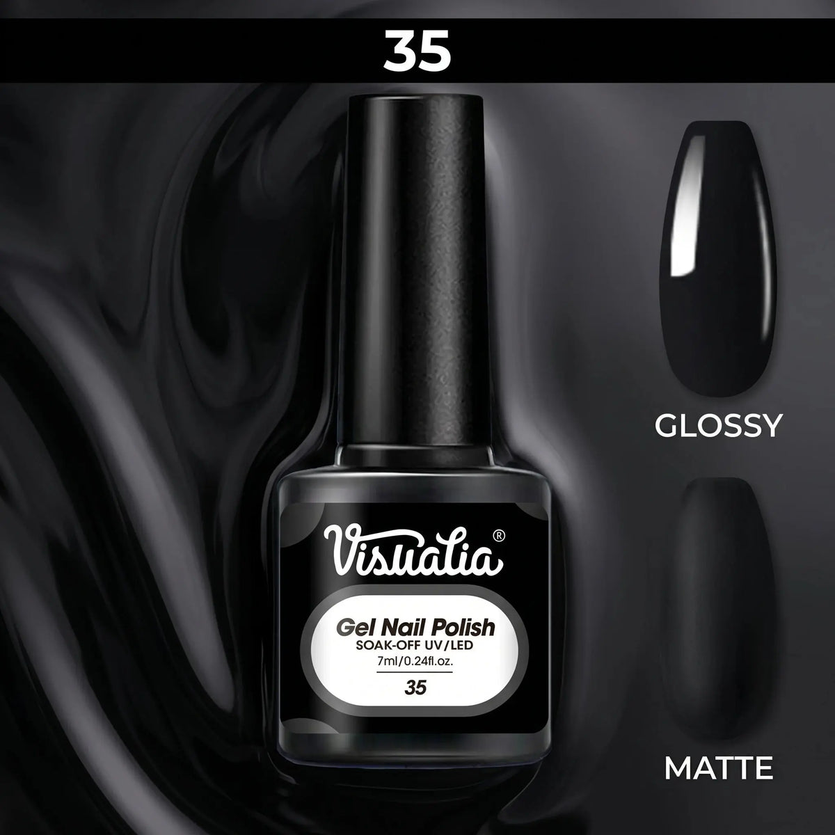 Classic black and white gel nail polish, suitable for fingernails and toenails, UV/LED cured. Creates vibrant nail art - HONORABLE VETERANS SOLUTIONS