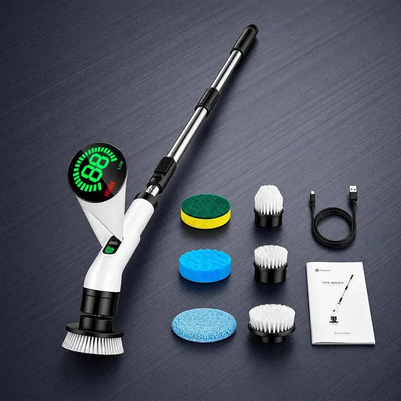 Cordless Household Spin Scrubber Kitchen Gadgets Hair Brushes Bathroom Broom Toilet Multipurpose Cleaning Brush Electric Mops - HONORABLE VETERANS SOLUTIONS