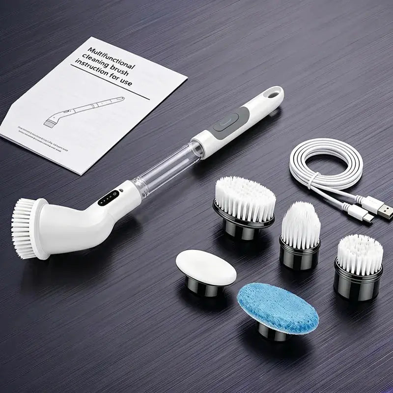 Cordless Household Spin Scrubber Kitchen Gadgets Hair Brushes Bathroom Broom Toilet Multipurpose Cleaning Brush Electric Mops - HONORABLE VETERANS SOLUTIONS