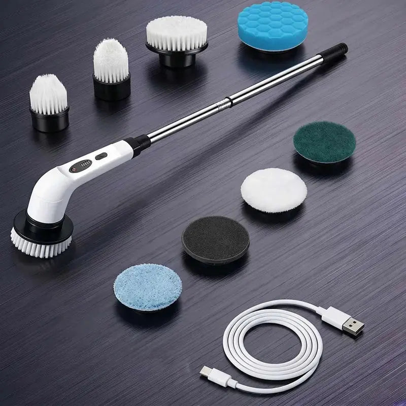 Cordless Household Spin Scrubber Kitchen Gadgets Hair Brushes Bathroom Broom Toilet Multipurpose Cleaning Brush Electric Mops - HONORABLE VETERANS SOLUTIONS