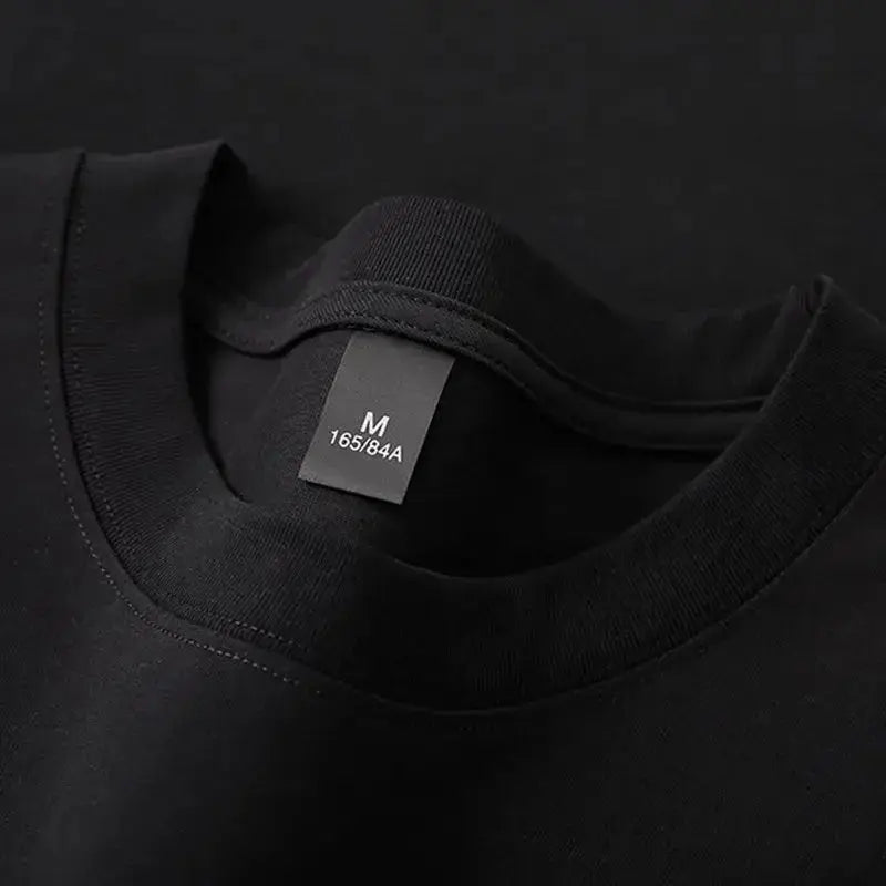 Cotton 600G Heavyweight Pure Cotton Short Sleeved T-shirt for Men and Women Half Sleeved Summer Solid Color Thick Loose T-shirt - HONORABLE VETERANS SOLUTIONS