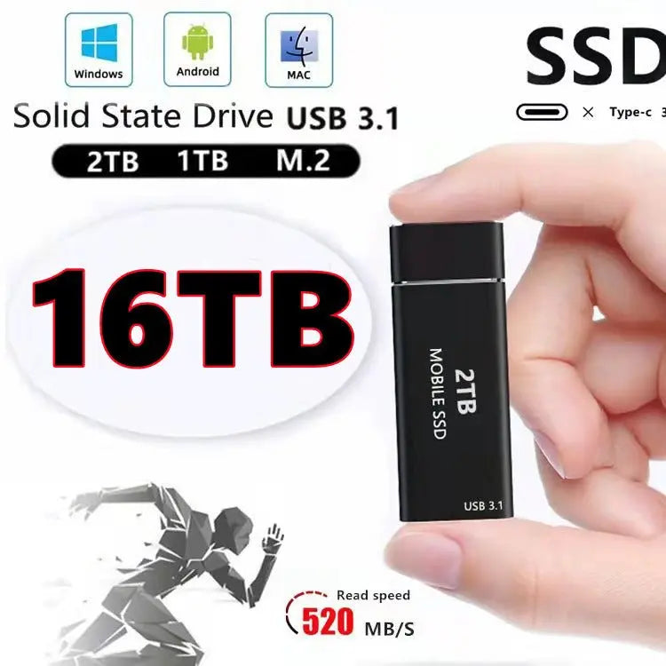 Cross-Border Export Ssd Mobile Solid State Drive 16Tb 8Tb 4Tb 2Tb1Tb Same Day Delivery - HONORABLE VETERANS SOLUTIONS