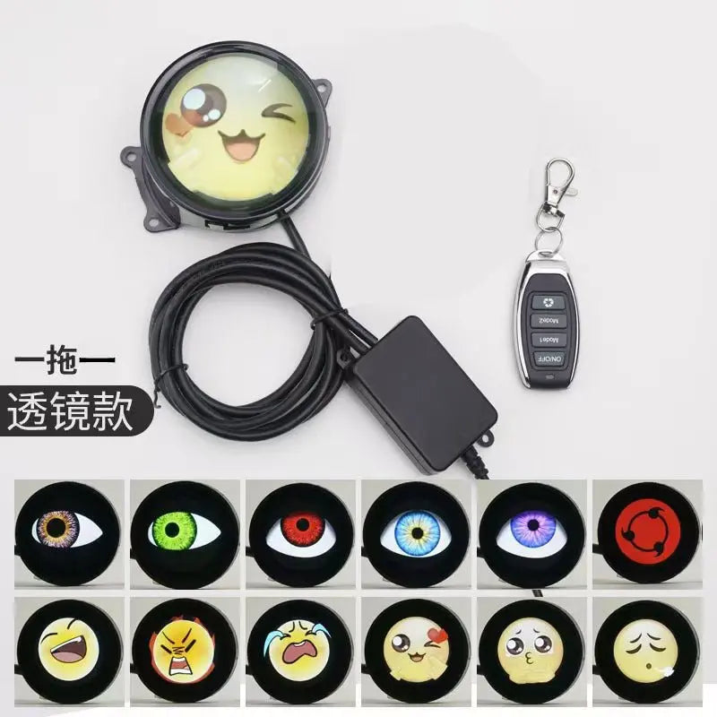 Cross-border new dynamic LED car headlight 3 inch demon eye LED eye light modified eagle eye light blink light - HONORABLE VETERANS SOLUTIONS