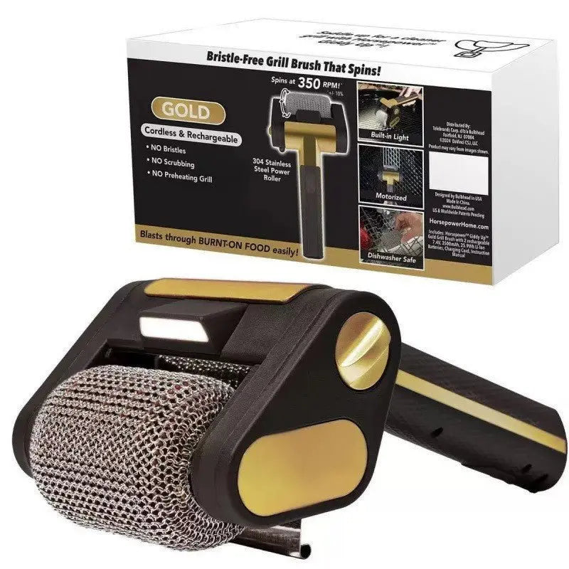 Cross-Border New Model Foldable Second-Generation Electric Barbecue Brush Heavy Grease Cleaning Tool Barbecue Grill Cleaning Tool - HONORABLE VETERANS SOLUTIONS
