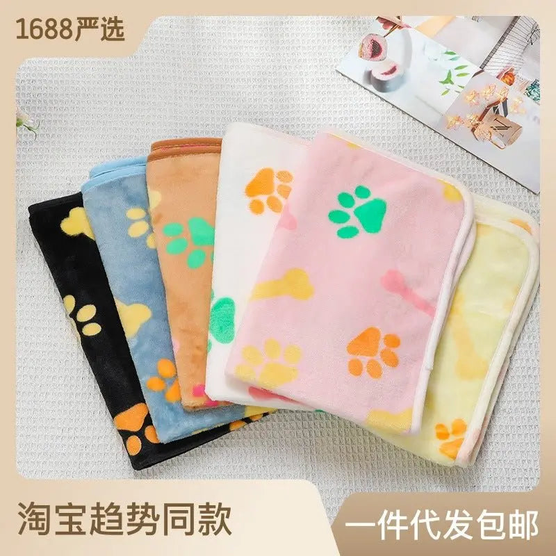 Cross-border pet blanket mat cat and dog flannel blanket autumn and winter warm blanket pet sleeping mat wholesale - HONORABLE VETERANS SOLUTIONS
