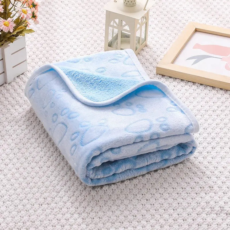 Cross-border pet blanket mat cat and dog flannel blanket autumn and winter warm blanket pet sleeping mat wholesale - HONORABLE VETERANS SOLUTIONS